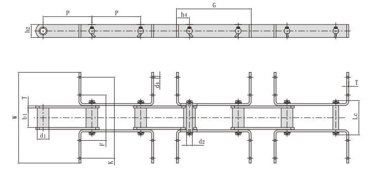 P150F147_<font color='red'><font color='red'>刮板</font><font color='red'>輸送</font>鏈</font>