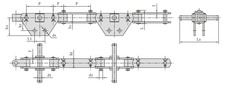 SJ250F9_<font color='red'>雙<font color='red'>鉸接</font><font color='red'>輸送</font>鏈</font>