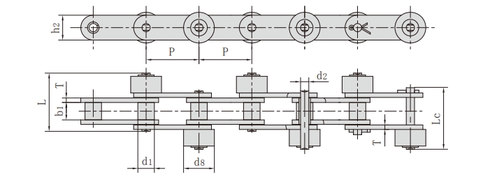 側滾輪<font color='red'>鏈條</font>C2060-SR